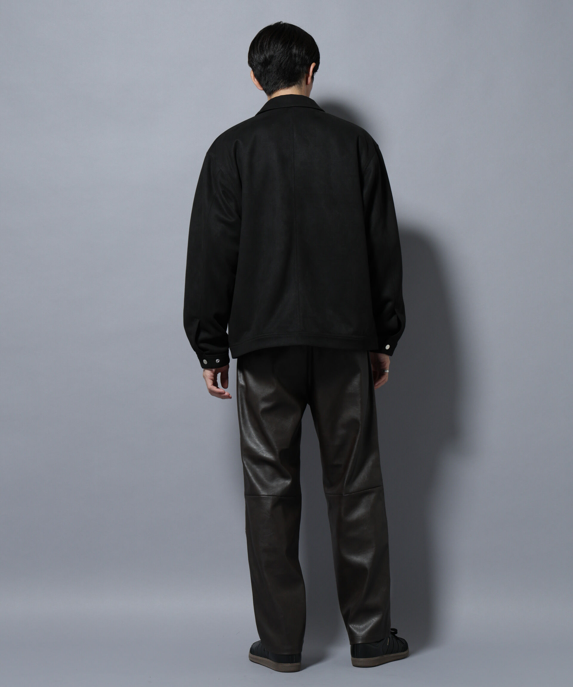 nano･universe「フェイクスエードシャツブルゾン」|ブルゾン・スタジャン|