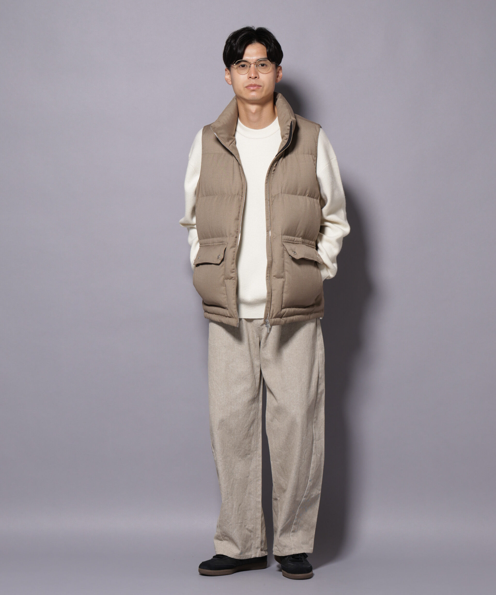 nano･universe「ピグメント 3Dパンツ」|チノ|