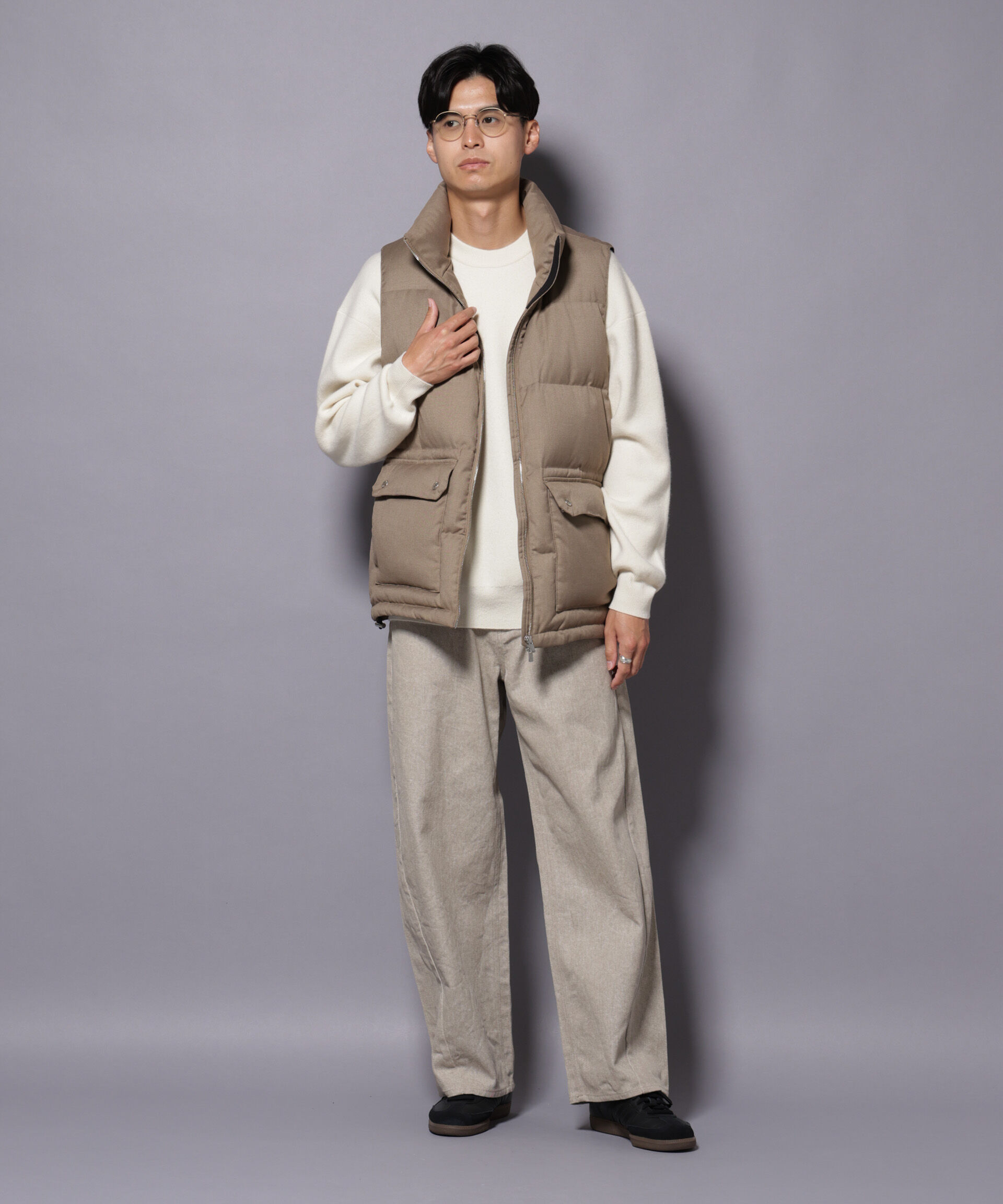 nano･universe「ピグメント 3Dパンツ」|チノ|