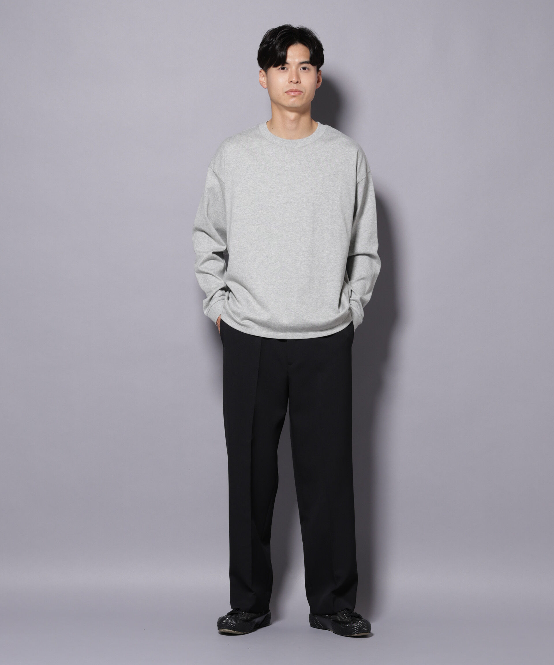 nano･universe「Anti Soaked(R)  汗染み防止 クルーネック ビッグシルエット Tシャツ」|Tシャツ・カットソー|