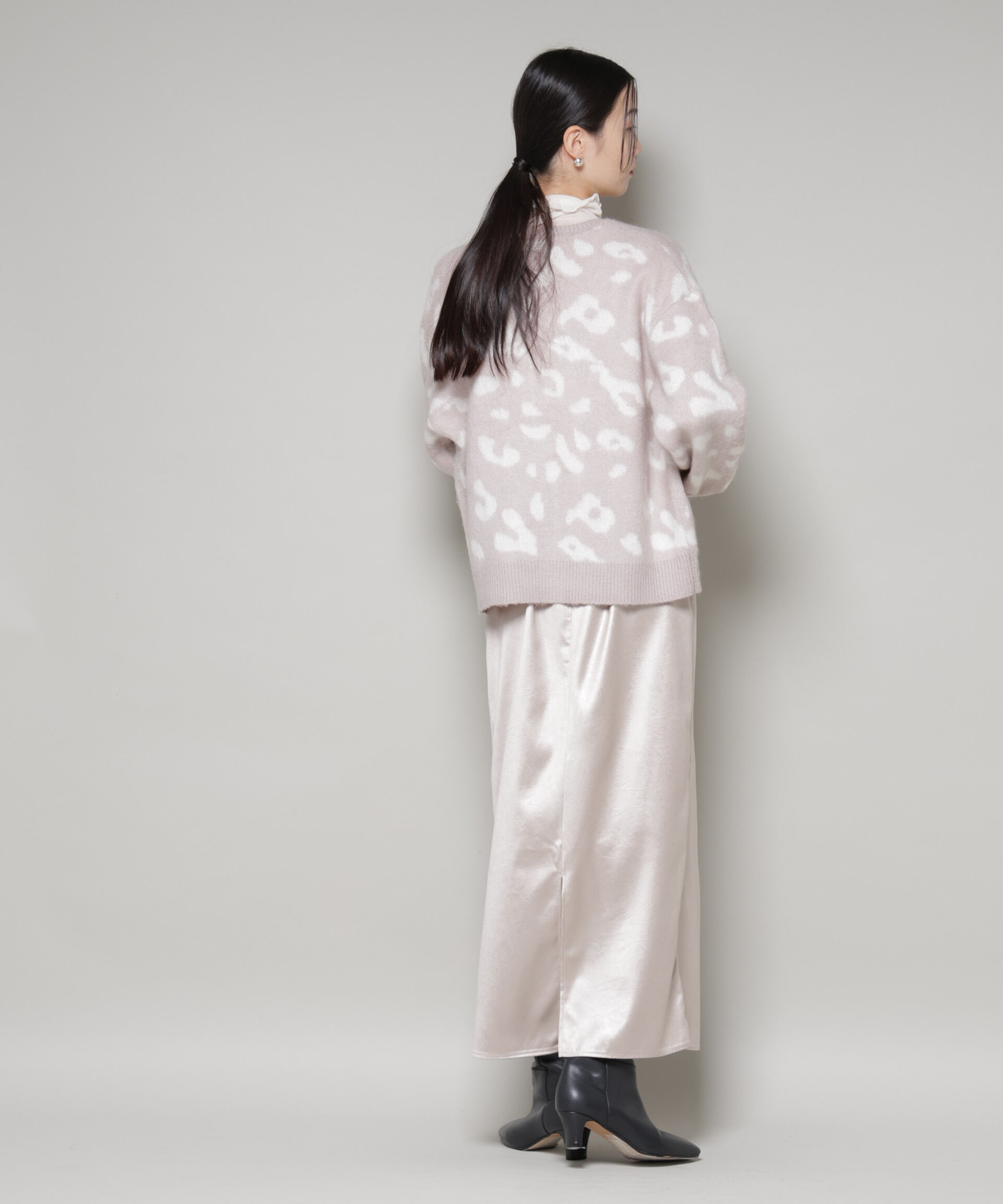 nano･universe「PENNEYS別注TheFOXレオパードクルーカーディガン」|ニット・セーター|