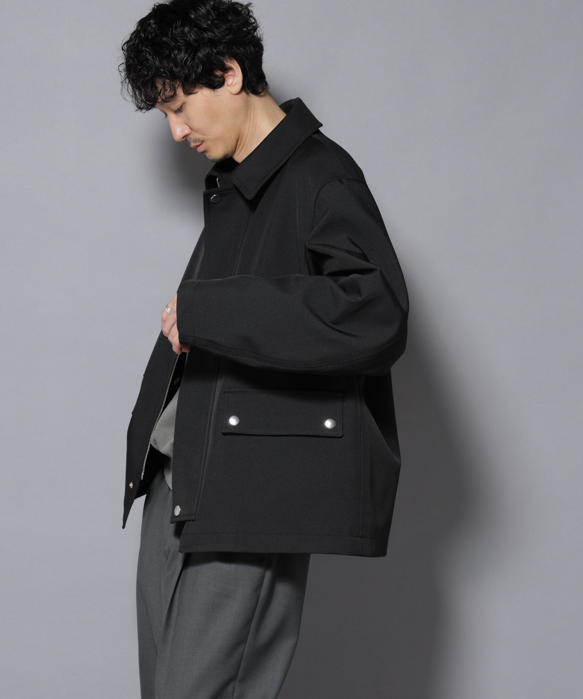 nano･universe「メタルギアボンディングFUSIONSYSTEMカーコート」|ブルゾン・スタジャン|