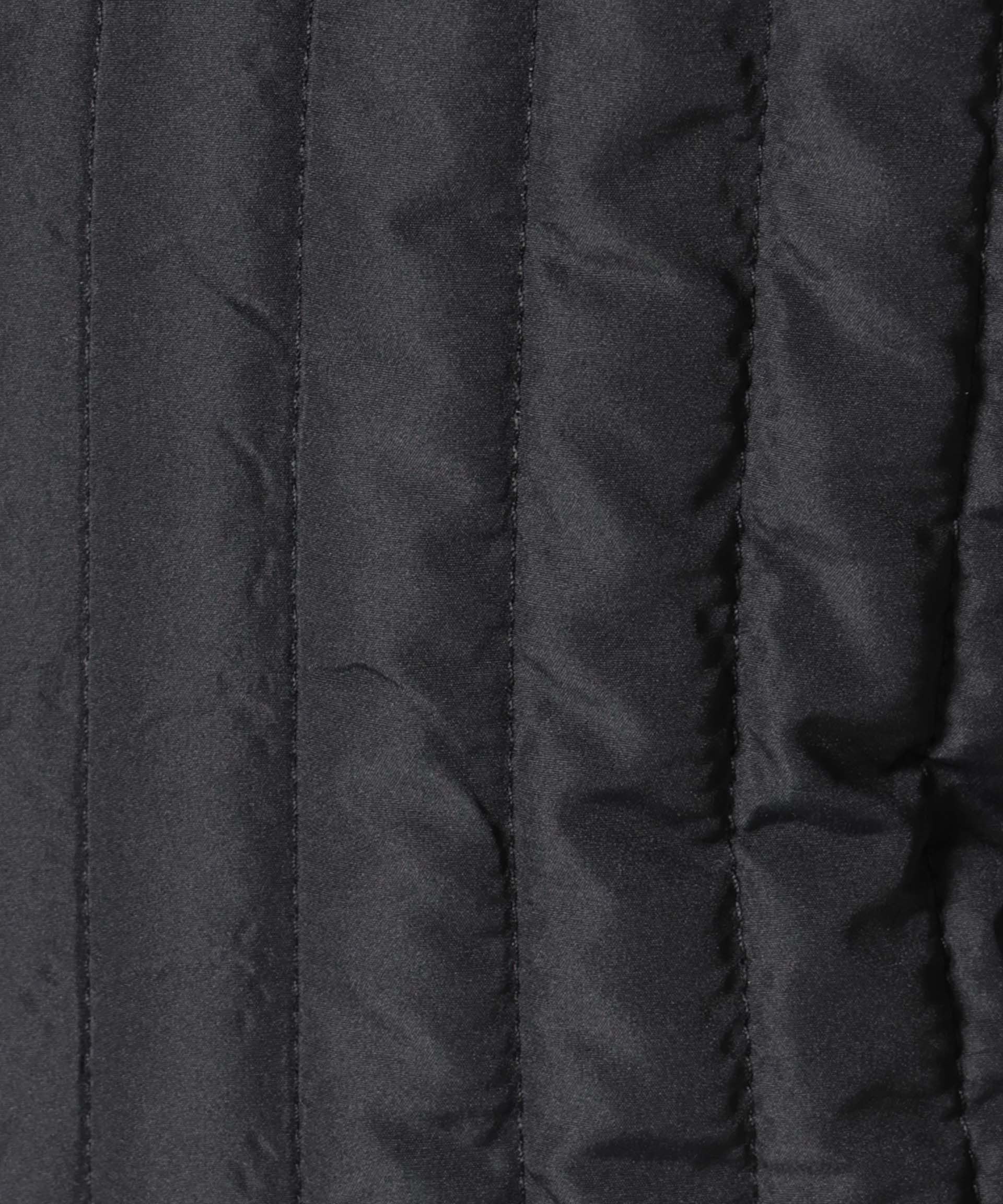 nano･universe「撥水加工 中綿キルティングウエストドロストノーカラーコート」|その他|