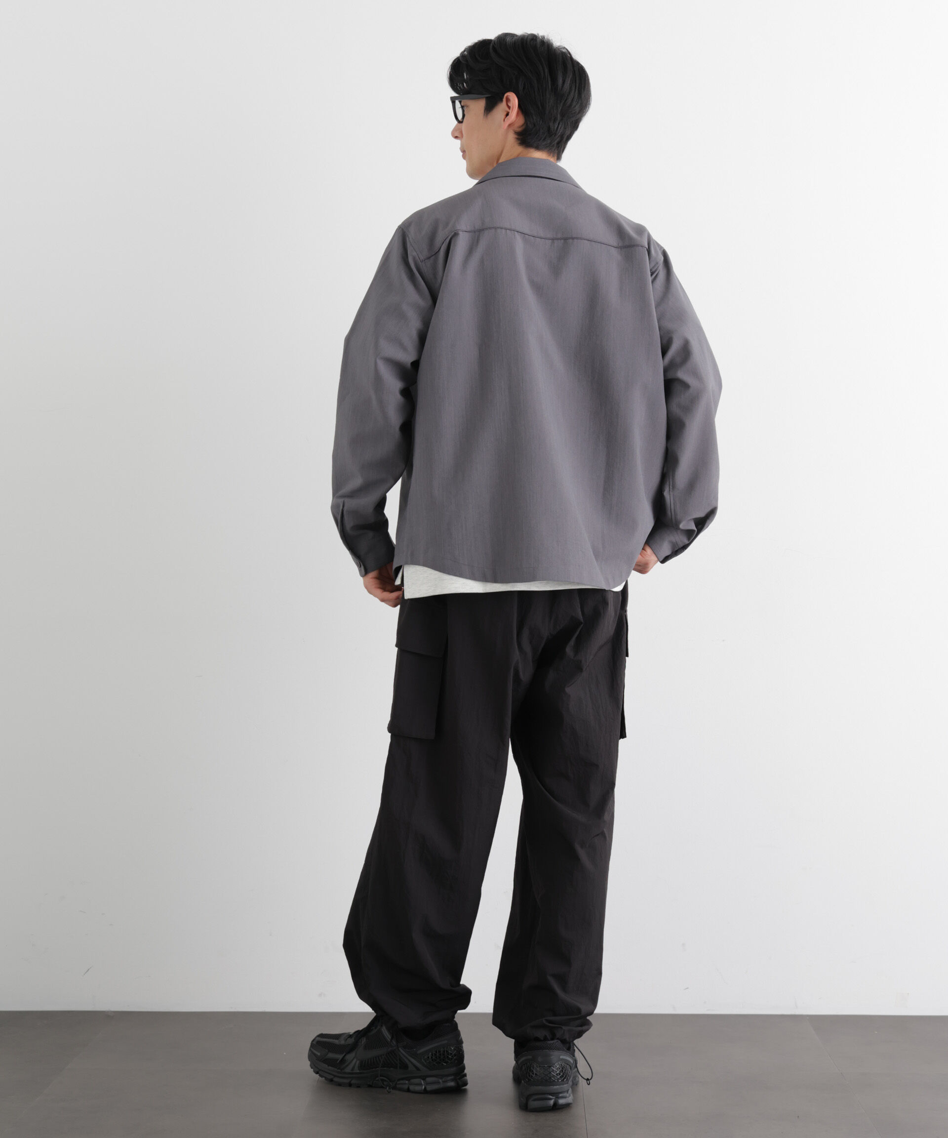 nano･universe「セオアルファ オープンカラーシャツ 長袖」|シャツ・ブラウス|