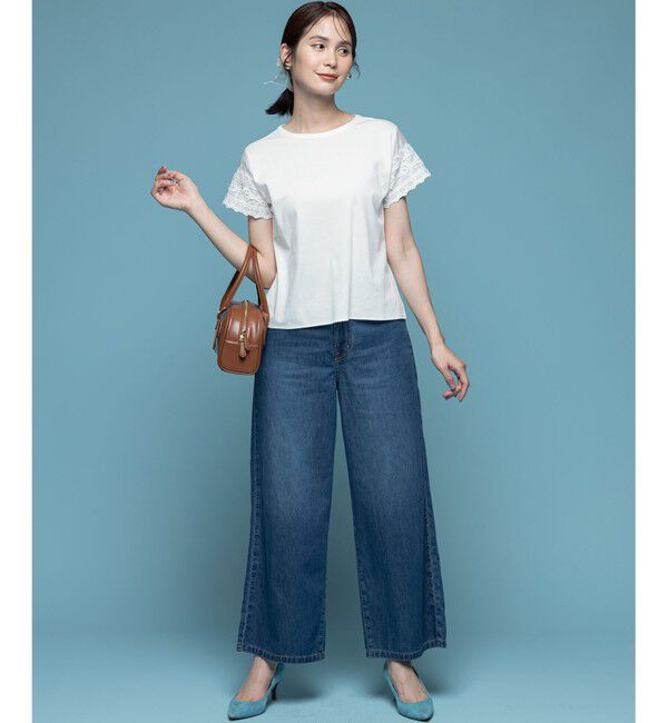 組曲「レーススリーブシルケット カットソー」|Tシャツ・カットソー|