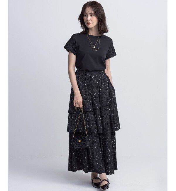 組曲「レーススリーブシルケット カットソー」|Tシャツ・カットソー|