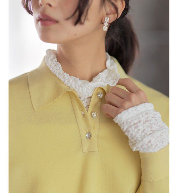 組曲「【WEB限定】フラワーチュールタートルネック カットソー」|Tシャツ・カットソー|