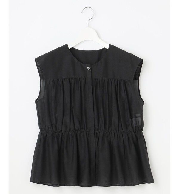 自由区「シルクコットンローンフレンチスリーブ ブラウス」|シャツ・ブラウス|