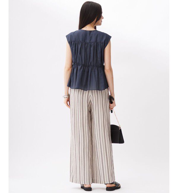 自由区「シルクコットンローンフレンチスリーブ ブラウス」|シャツ・ブラウス|