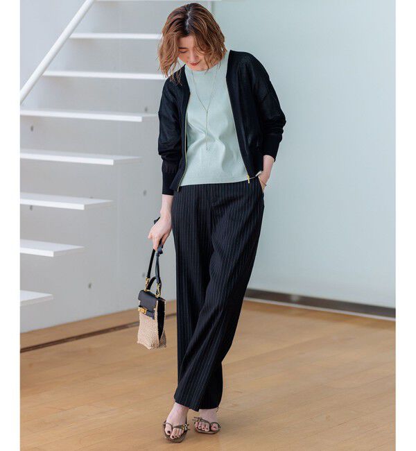 23区「【CLASSY.6月号掲載/洗える】リネンレーヨンストレッチ ワイドパンツ」|その他|