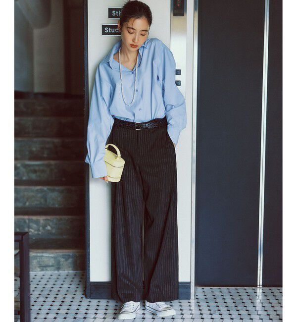 23区「【CLASSY.6月号掲載/洗える】リネンレーヨンストレッチ ワイドパンツ」|その他|