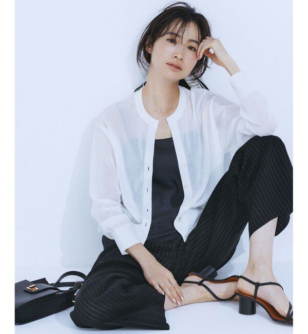 23区「【CLASSY.6月号掲載/洗える】リネンレーヨンストレッチ ワイドパンツ」|その他|