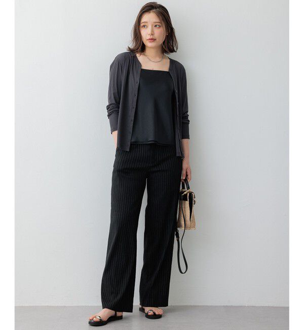 23区「【CLASSY.6月号掲載/洗える】リネンレーヨンストレッチ ワイドパンツ」|その他|