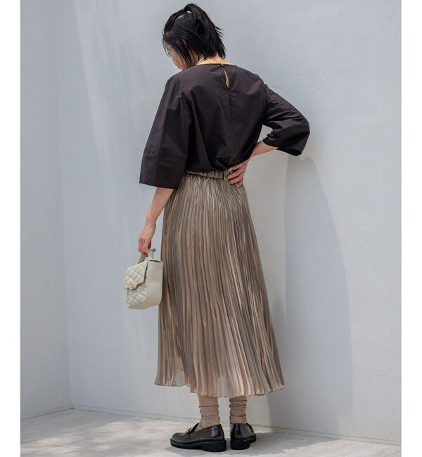 23区「ナイロンコットンポプリン コンパクト ブラウス」|シャツ・ブラウス|