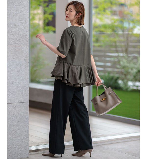 23区「【CLASSY.11月号掲載/洗える】ドライ2WAYストレッチ ワイドパンツ」|その他|