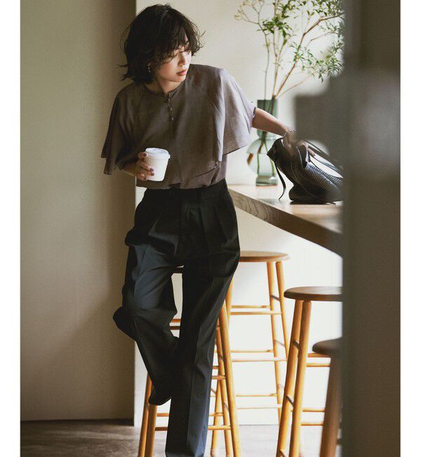 23区「【CLASSY.11月号掲載/洗える】ドライ2WAYストレッチ ワイドパンツ」|その他|