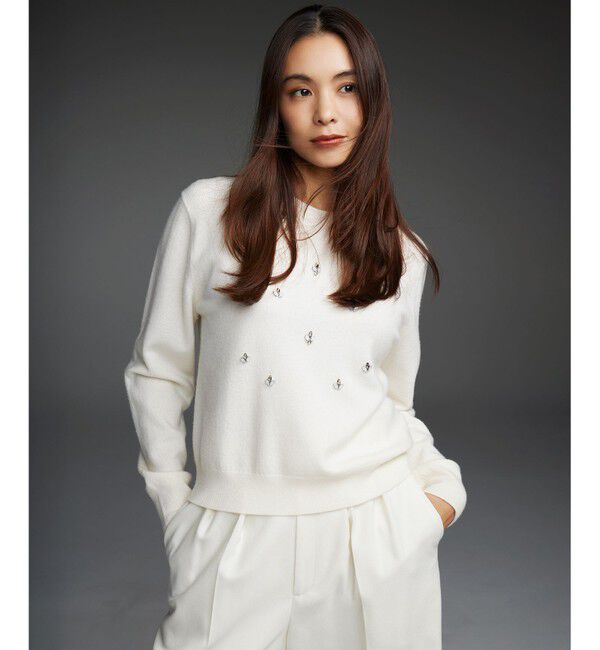 23区「ナチュラルストレッチサキソニー タック ワイドパンツ」|その他|