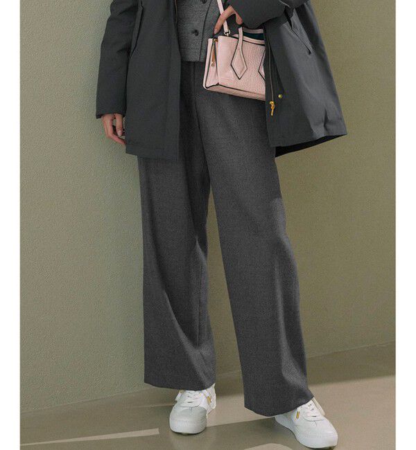 23区「【洗える】ハイカウントフラノ ドロスト ワイド パンツ」|その他|ﾗｲﾄｸﾞﾚ