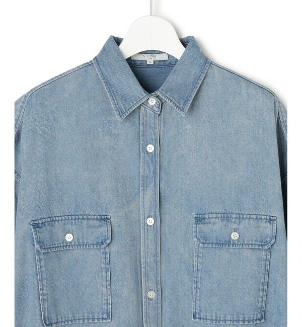 23区「【SLOW/一部店舗限定】2WAY ダンガリー シャツ」|シャツ・ブラウス|