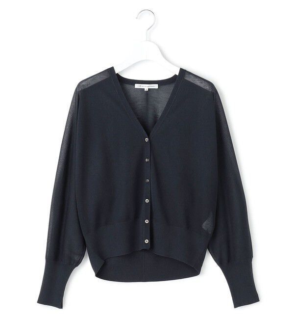 23区「【WEB&一部店舗限定カラーあり】シャイニーシアー ドルマンスリーブ カーディガン」|カーディガン|