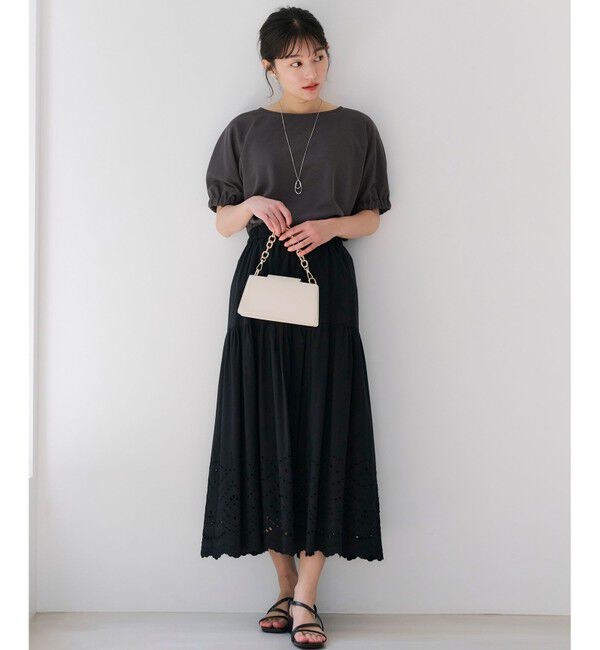 any SiS「【洗える】スカラヘムティアード スカート」|スカート|