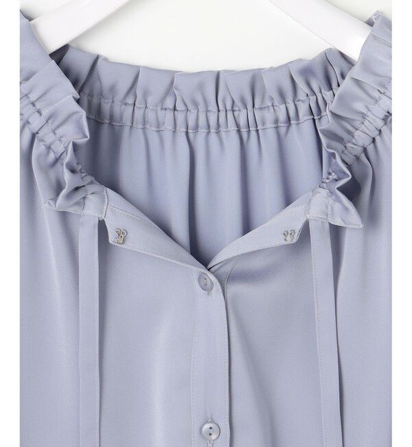 ANY SIS「【前後着用可能】ギャザーネック ブラウス」|シャツ・ブラウス|