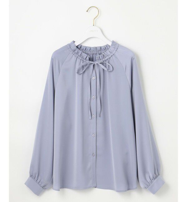 ANY SIS「【前後着用可能】ギャザーネック ブラウス」|シャツ・ブラウス|