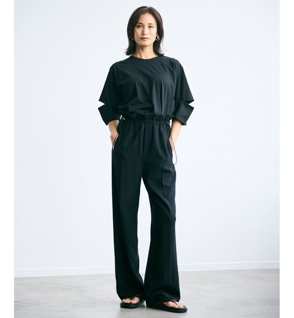 BEIGE,「【洗える・STORY 6月号掲載】RUE / ウエストゴムワイドストレートパンツ」|その他|