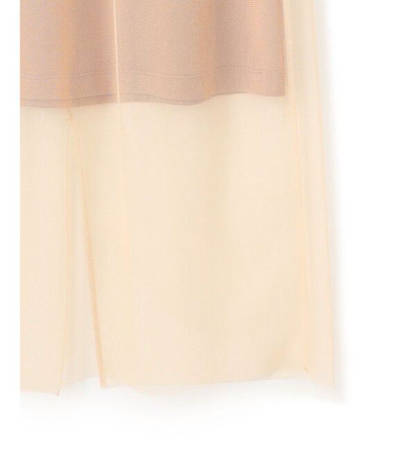 BEIGE,「【洗える】TAMARIX / ストレッチチュールIラインスカート」|スカート|