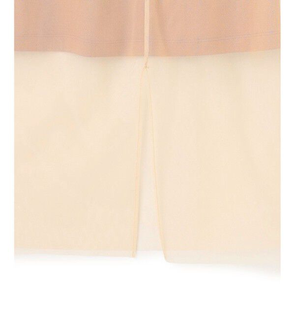 BEIGE,「【洗える】TAMARIX / ストレッチチュールIラインスカート」|スカート|