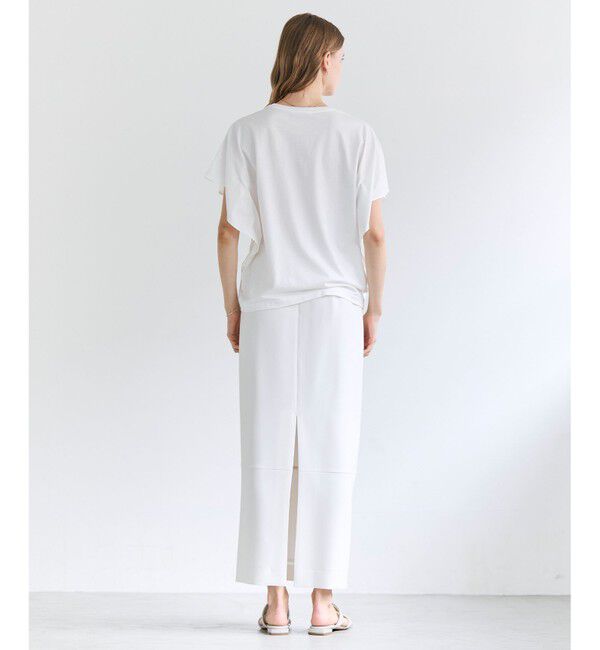 BEIGE,「【VERY NaVY掲載】GYPSUM / シルキータッチ  Iラインロングスカート」|スカート|