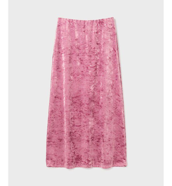 GRACE CONTINENTAL「クラッシュベロアロングスカート」|スカート|