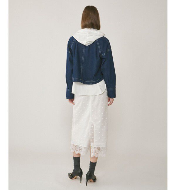  「ドットチュールタイトスカート」|スカート|