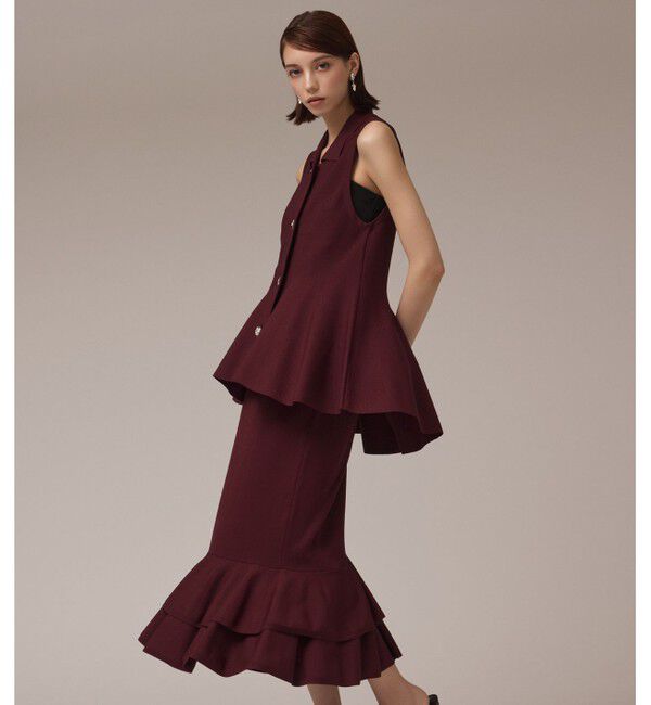 GRACE CONTINENTAL「ティアードニットスカート」|スカート|