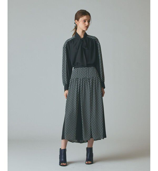 Grace Class「ドットコンビブラウス」|シャツ・ブラウス|