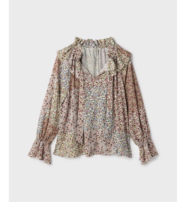 GRACE CONTINENTAL「パッチワークプリントカフタンブラウス」|シャツ・ブラウス|