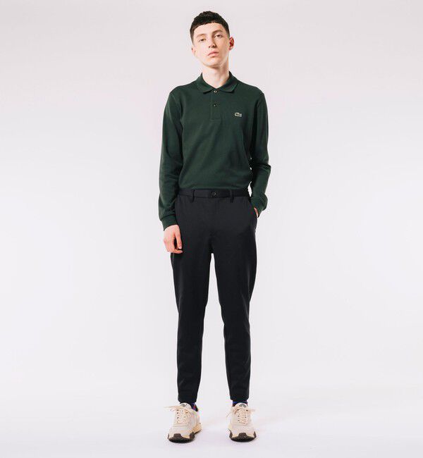 LACOSTE「テーパードストレッチイージートラウザー / テーパードパンツ」|その他|ブラック