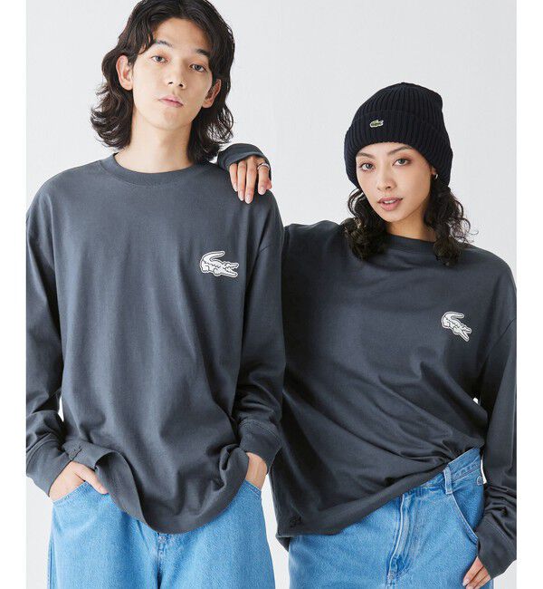 LACOSTE「【オンライン限定】LACOSTE オーバーサイズ バックプリント ロングスリーブTシャツ」|Tシャツ・カットソー|