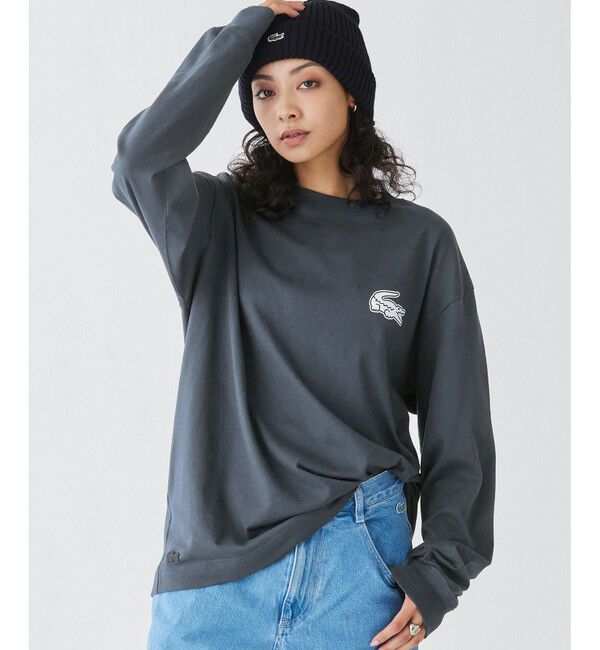 LACOSTE「【オンライン限定】LACOSTE オーバーサイズ バックプリント ロングスリーブTシャツ」|Tシャツ・カットソー|
