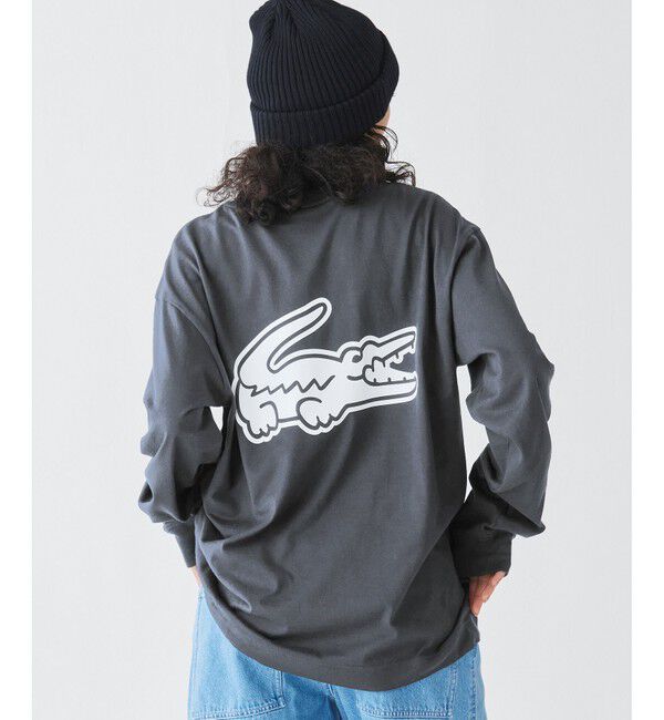 LACOSTE「【オンライン限定】LACOSTE オーバーサイズ バックプリント ロングスリーブTシャツ」|Tシャツ・カットソー|