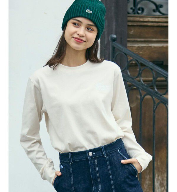 LACOSTE「【オンライン限定】LACOSTE オーバーサイズ バックプリント ロングスリーブTシャツ」|Tシャツ・カットソー|
