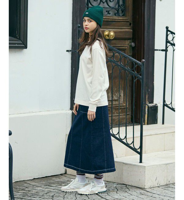 LACOSTE「【オンライン限定】LACOSTE オーバーサイズ バックプリント ロングスリーブTシャツ」|Tシャツ・カットソー|