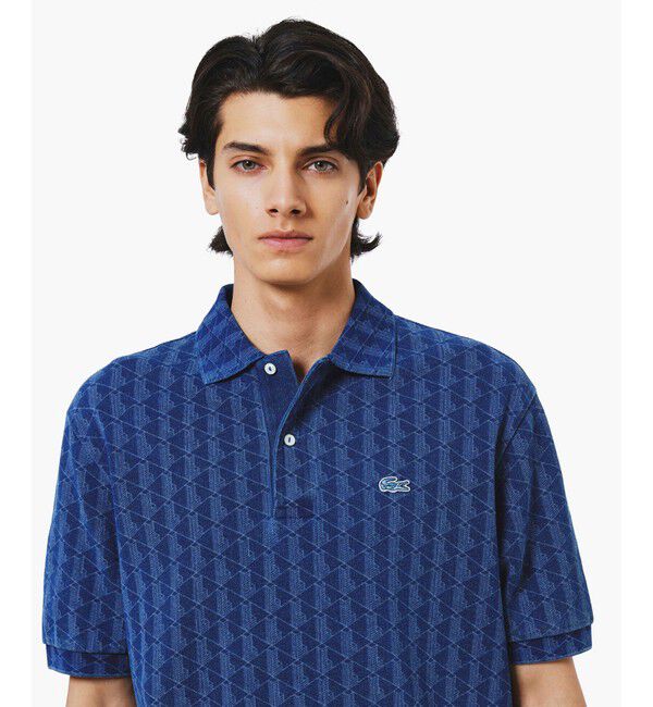 LACOSTE「インディゴ鹿の子地ポロシャツ」|ポロシャツ|