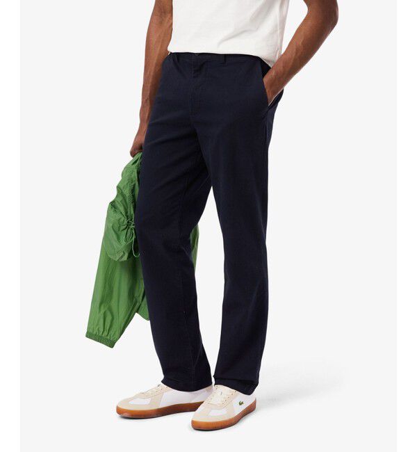 LACOSTE「レギュラーフィットテーパードストレッチチノパンツ」|チノ|