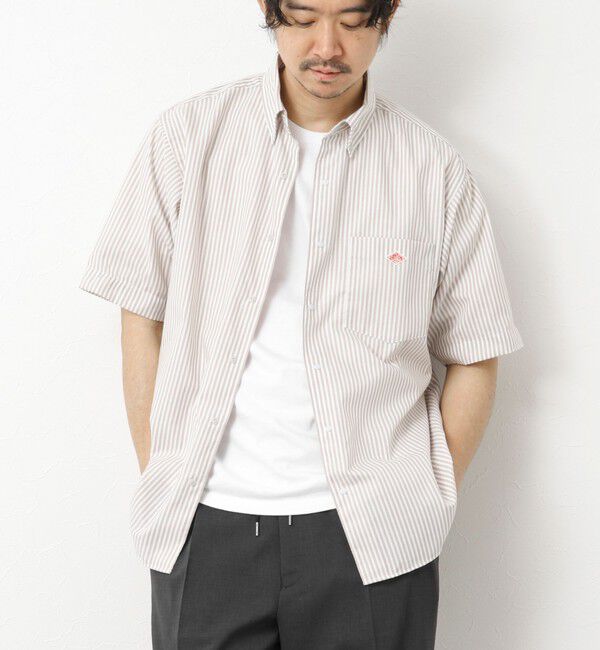 NOLLEY'S goodman「【DANTON/ダントン】DOT BUTTON B.D. SHIRT SS 25SS」|シャツ・ブラウス|ホワイト系その他