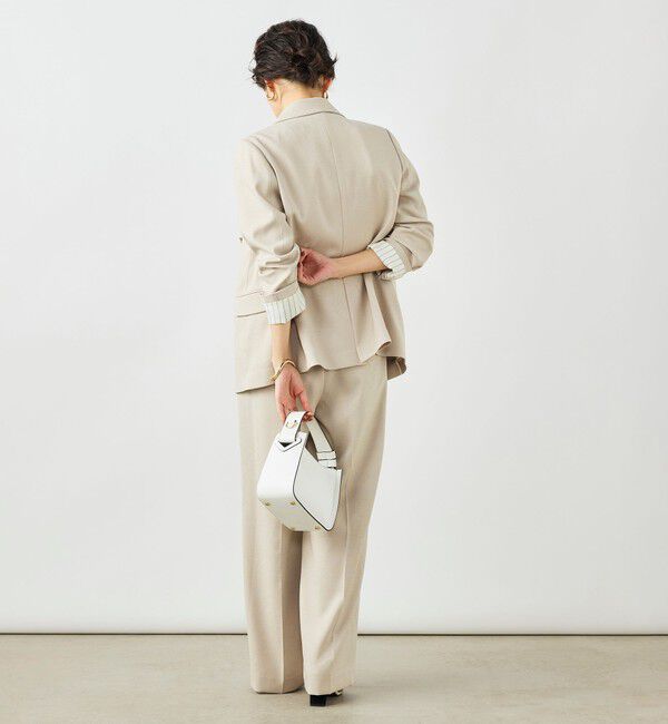 NOLLEY'S「《セットアップ対応》ウォッシャブルハイスペック麻調ダブルジャケット」|テーラードジャケット|