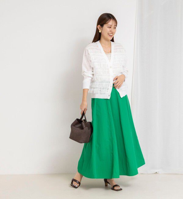 NOLLEY'S「ウォッシャブルフレアマキシスカート」|フレア|