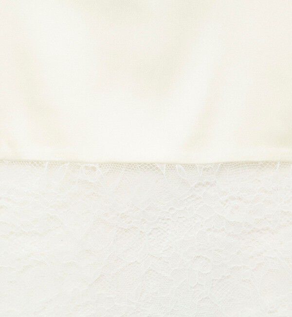 NOLLEY'S「ウォッシャブル裾レースオトナサテンＴシャツ」|シャツ・ブラウス|