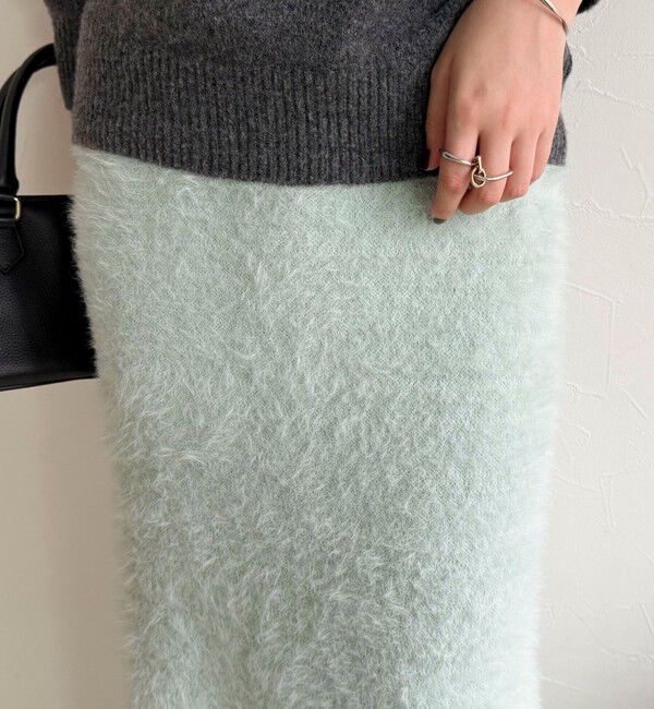 fredy emue「シャギーニットスカート」|タイト|