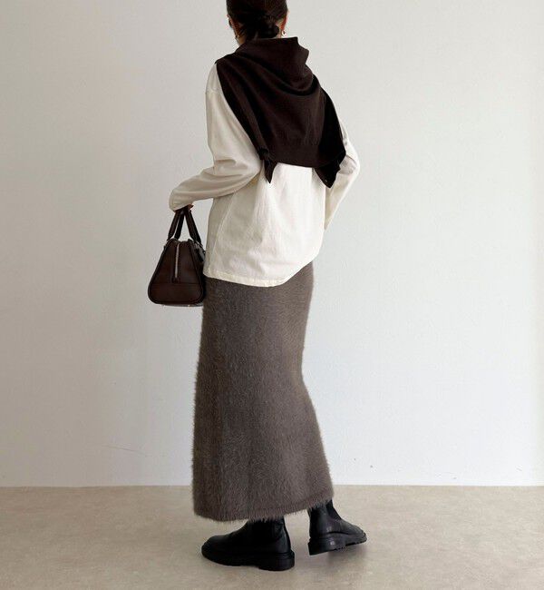 fredy emue「シャギーニットスカート」|タイト|